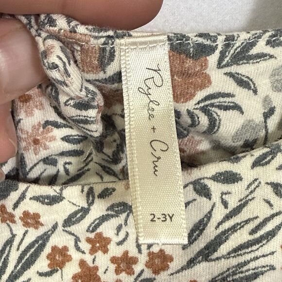 Rylee + Cru Flower Field Flutter Sleeve Babydoll Mariposa A-Line Dress Size 2-3Y - Picture 3 of 10